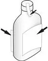 Front and back bottle labeling machine